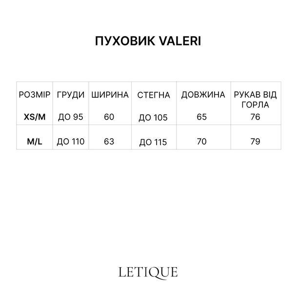 Пуховик VALERI плащівка 15081434 фото