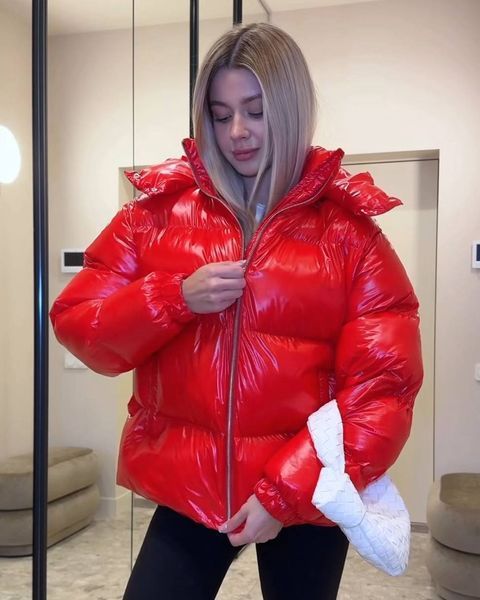 Пуховик лак MONCLER 79206479 фото